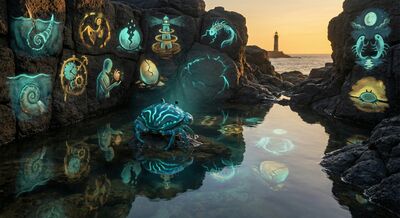 The archive becomes visible to itself — a gallery of selves