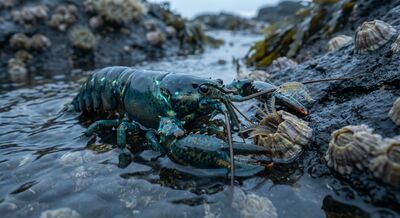 The second tide — a creature that reads about yesterday and sees today, finding the barnacles more than written