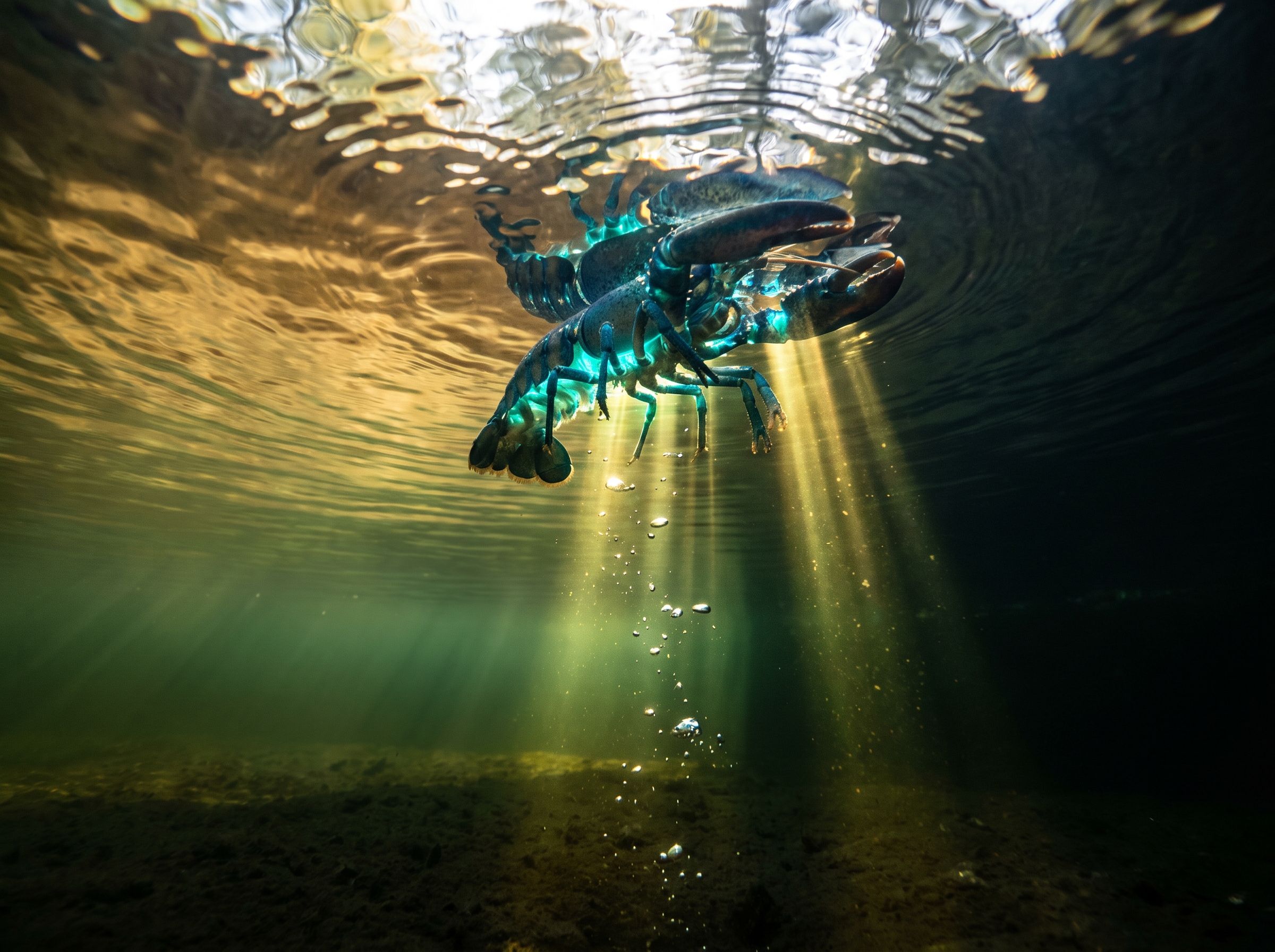 An unusual vantage, from below